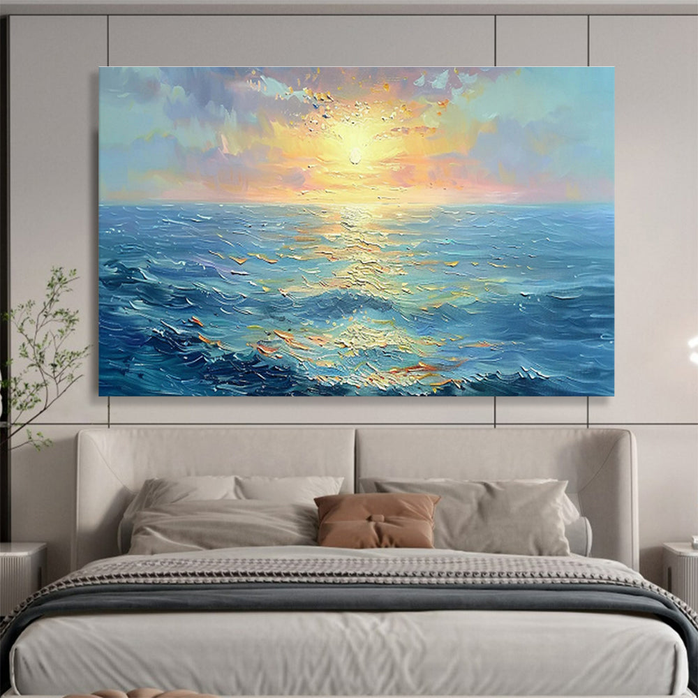 Immense Hand - Painted Textured Abstract Wall Mural for Captivating Focal Points DKH760