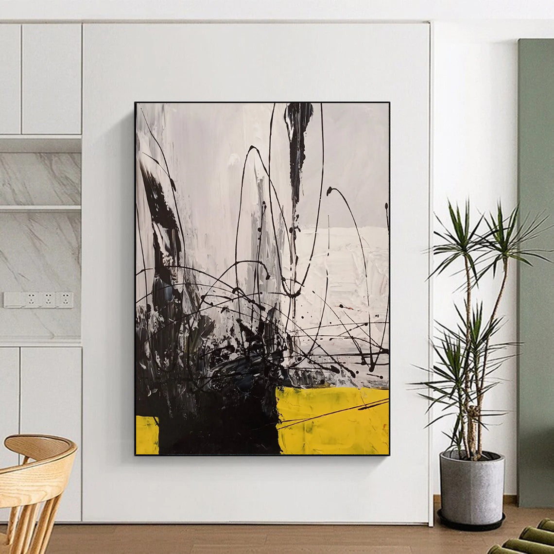 Titanic - Scale Hand - Painted Textured Custom Abstract Artwork for Bar and Entryway DTP053
