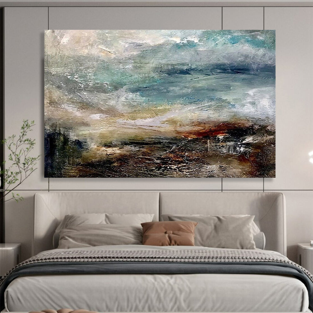 Dynamic Sea & Sky Abstract - Coastal Living Room Drama DLZ015
