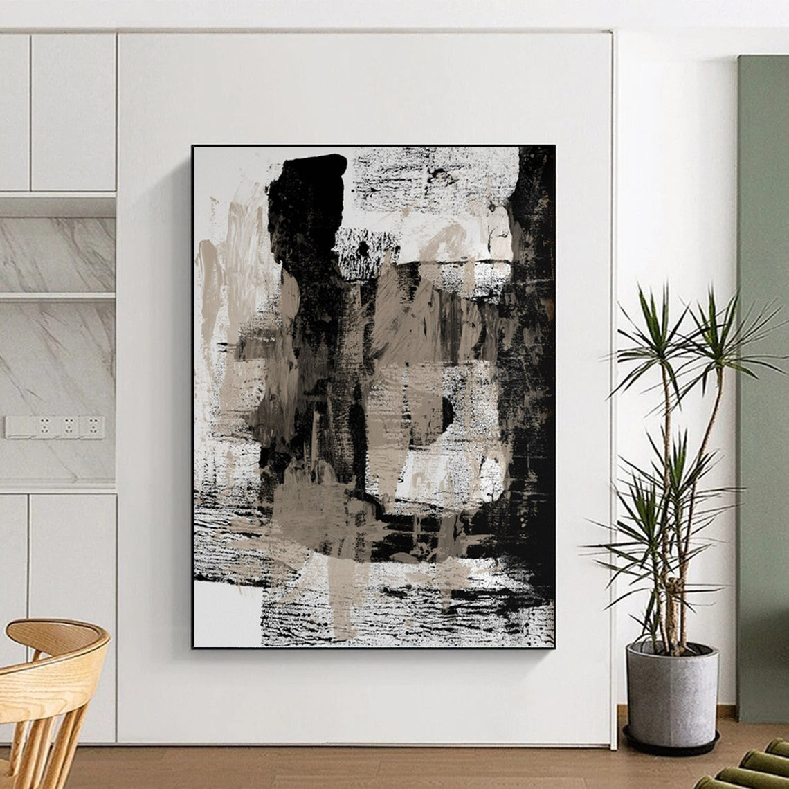 Dynamic Textured Abstract Mural for Bar & Living Room DKH0967