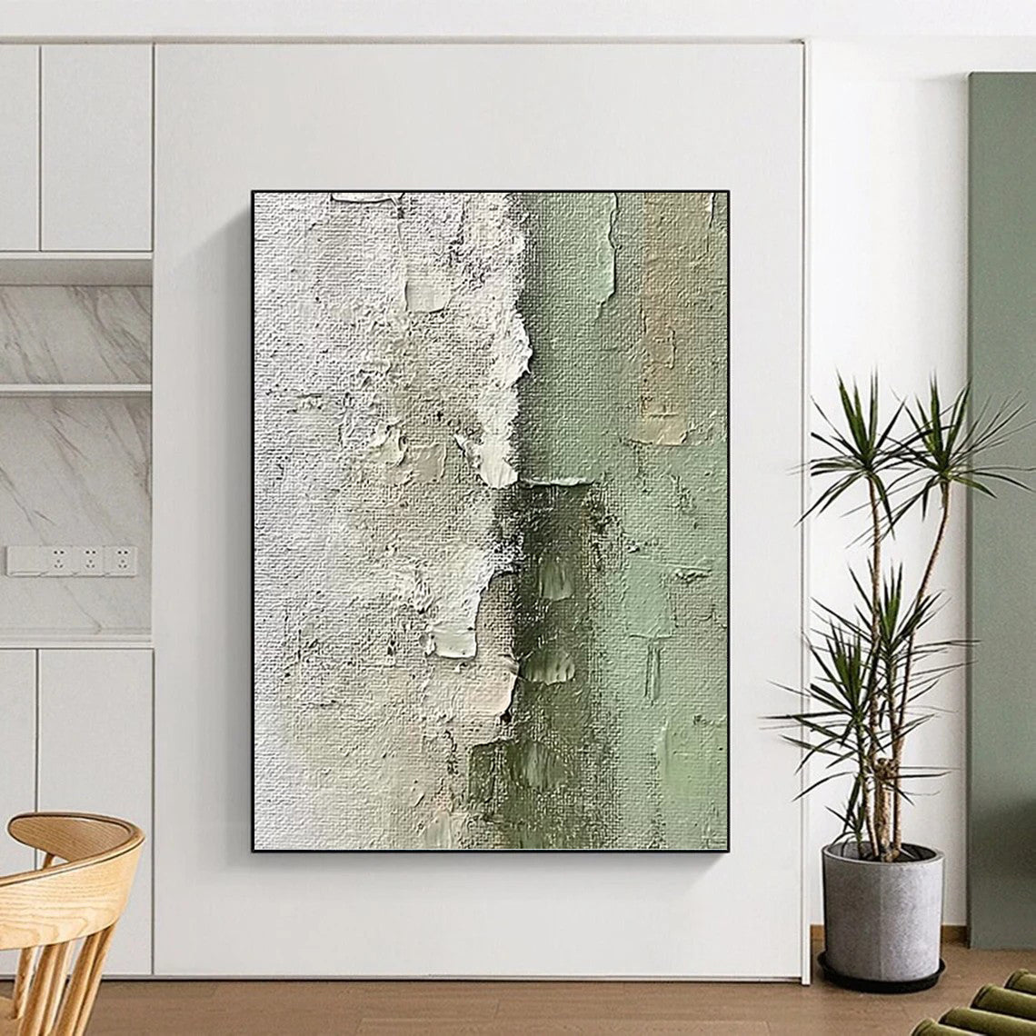 Vast Custom Textured Hand - Painted Abstract Wall Decor for Hallway & Bar DKH1002