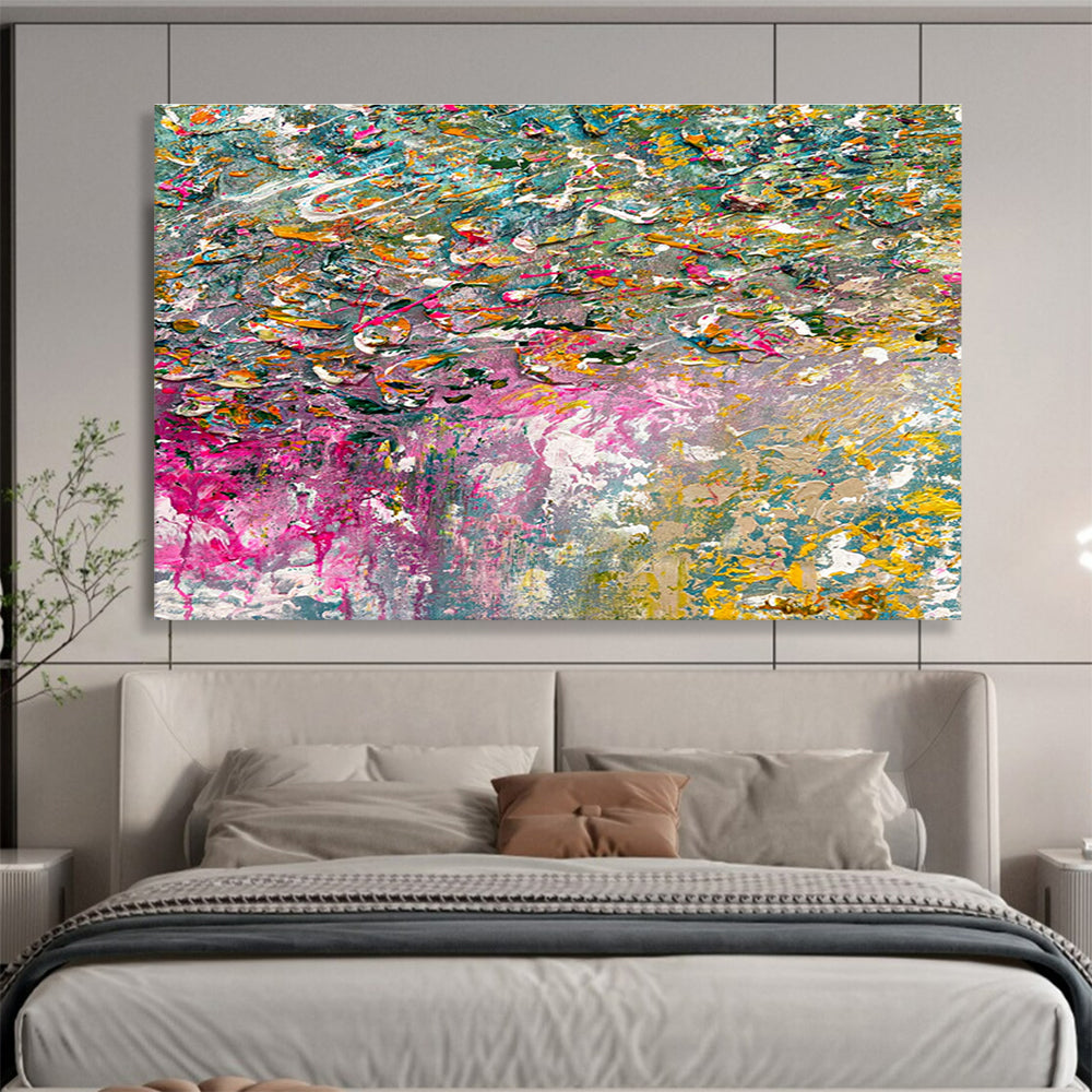Stylish Large Abstract Artwork with Chic Textured Details for Hallway & Entryway DKH920