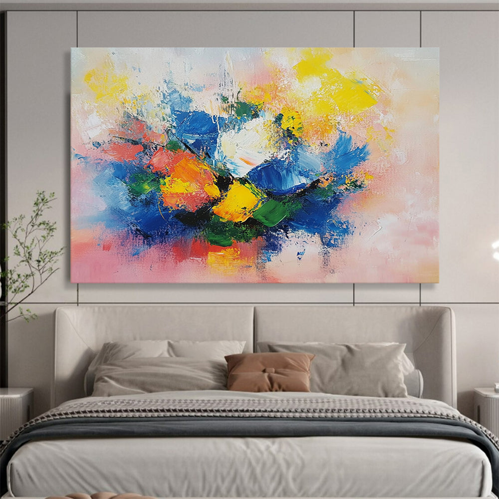 “Abstract Color Burst” - Multicolor, Abstract Color Burst, Modern Art HB1144