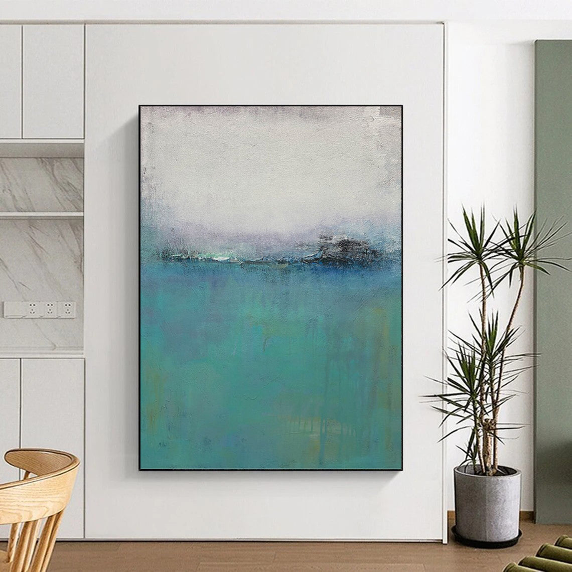 Vast Hand - Painted Textured Abstract Artwork for Bedroom & Hallway DKH1197