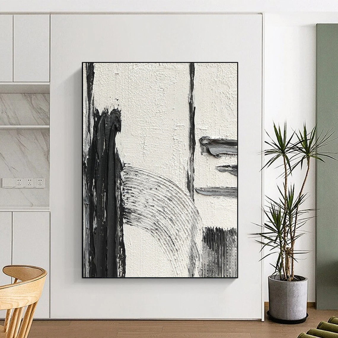Handmade Large-Scale Abstract Artworks for Hotel & Entryway DTP386