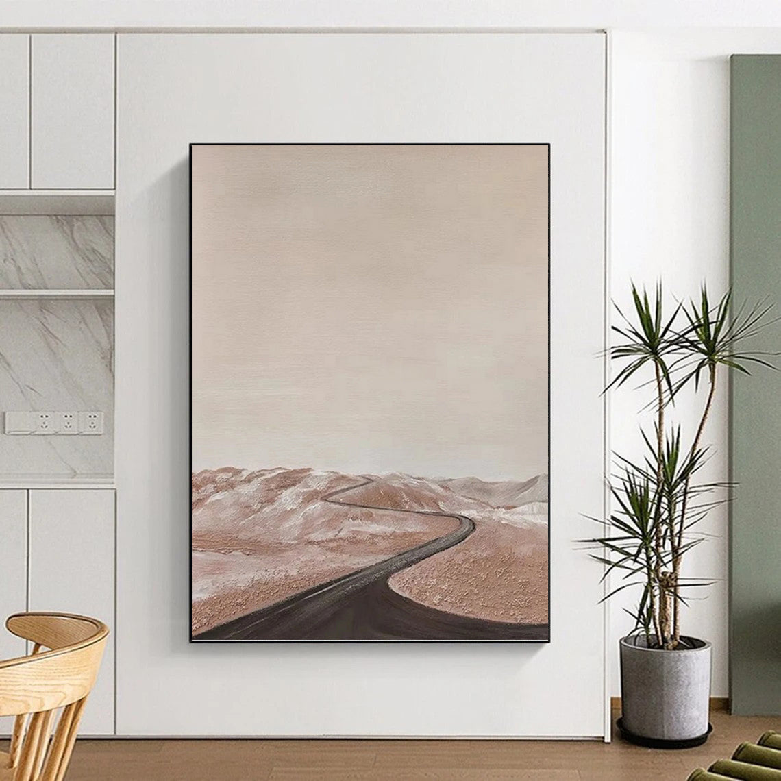 Custom - Designed by Experts: Hand - Painted Textured Canvas Artwork for Living Room & Bedroom DKH1123