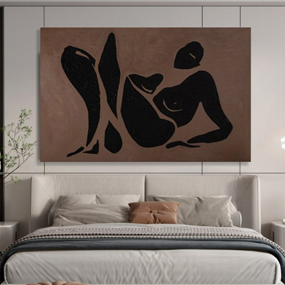 Gigantic Textured Hand - Painted Abstract Wall Mural for Memorable Impressions DKH743
