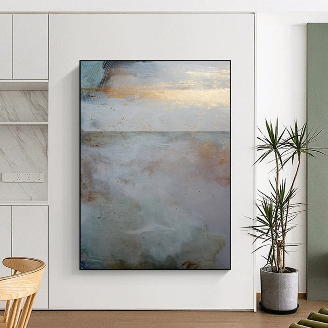 Large Handmade Abstract Art: Custom, Textured & Impressive DTP173