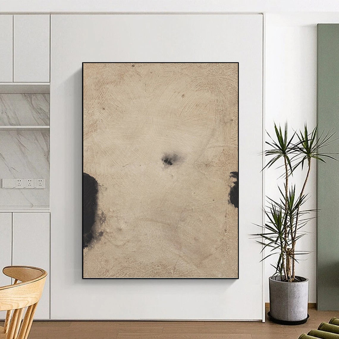 Large - Sized Mysterious Hand - Painted Textured Abstract on Canvas for Bedroom & Hallway DKH1421