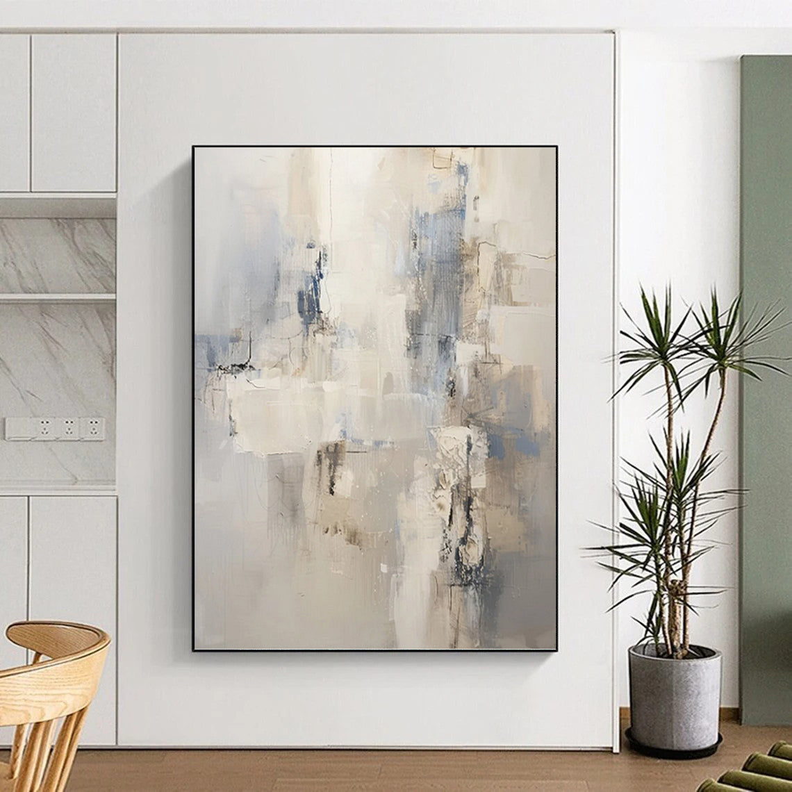 Incredibly Enormous Hand - Painted Textured Abstract Artwork for Community Center & Meeting Hall DKH1249