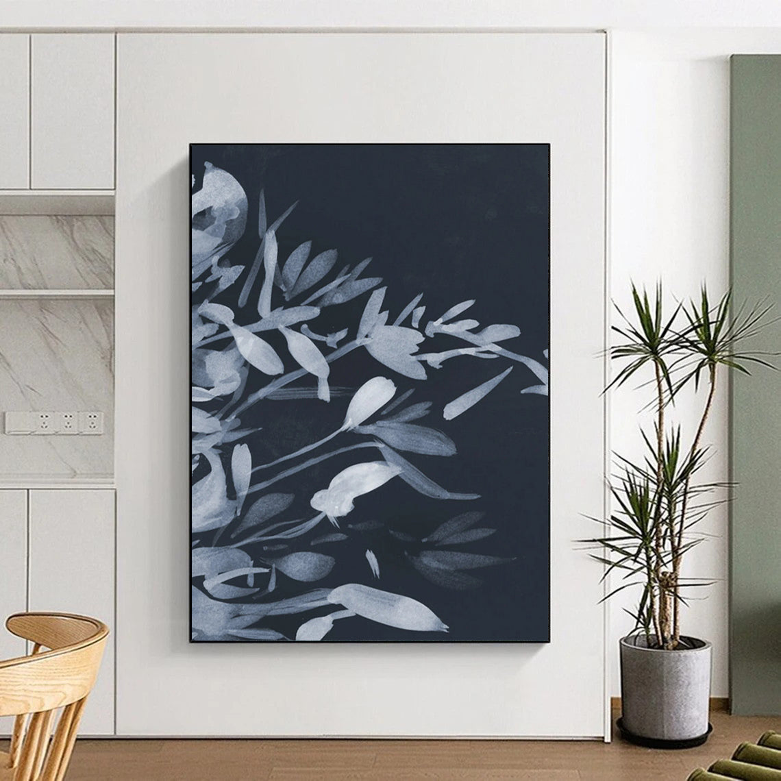 Large-Scale Custom Abstract Paintings: Handmade Textures for Dining Room & Entryway DTP239