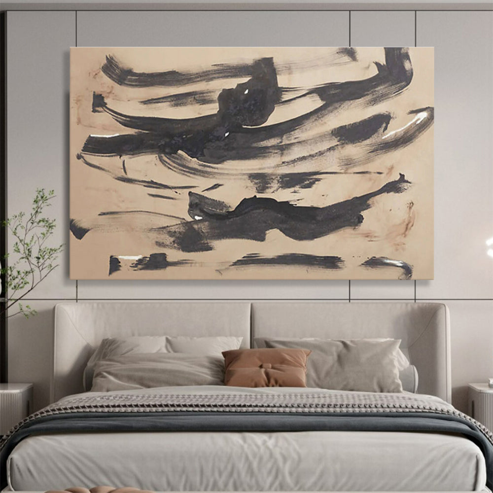 Massive Hand - Painted Textured Abstract Wall Art for Decor Enhancement DKH735