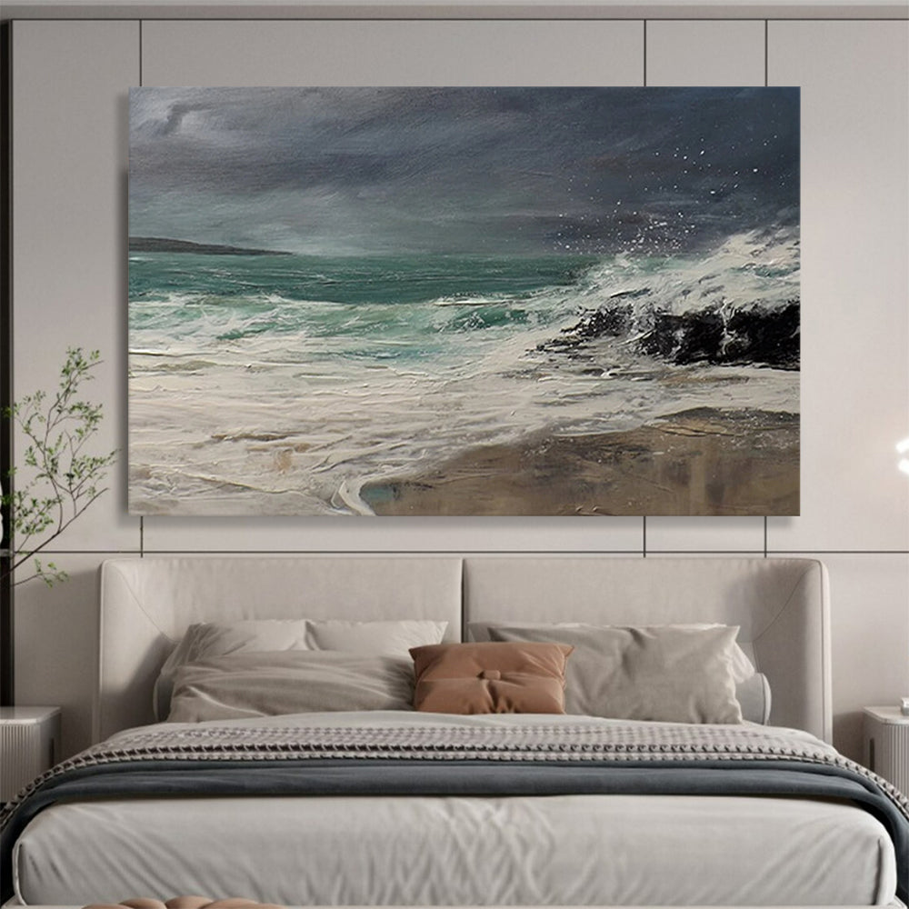 Stormy Sea & Rocks - Dynamic Office Motivation DLZ043