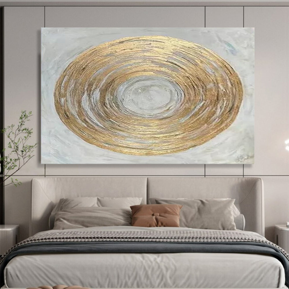 Gold Ring Abstract - Minimalist Home Statement DLZ109