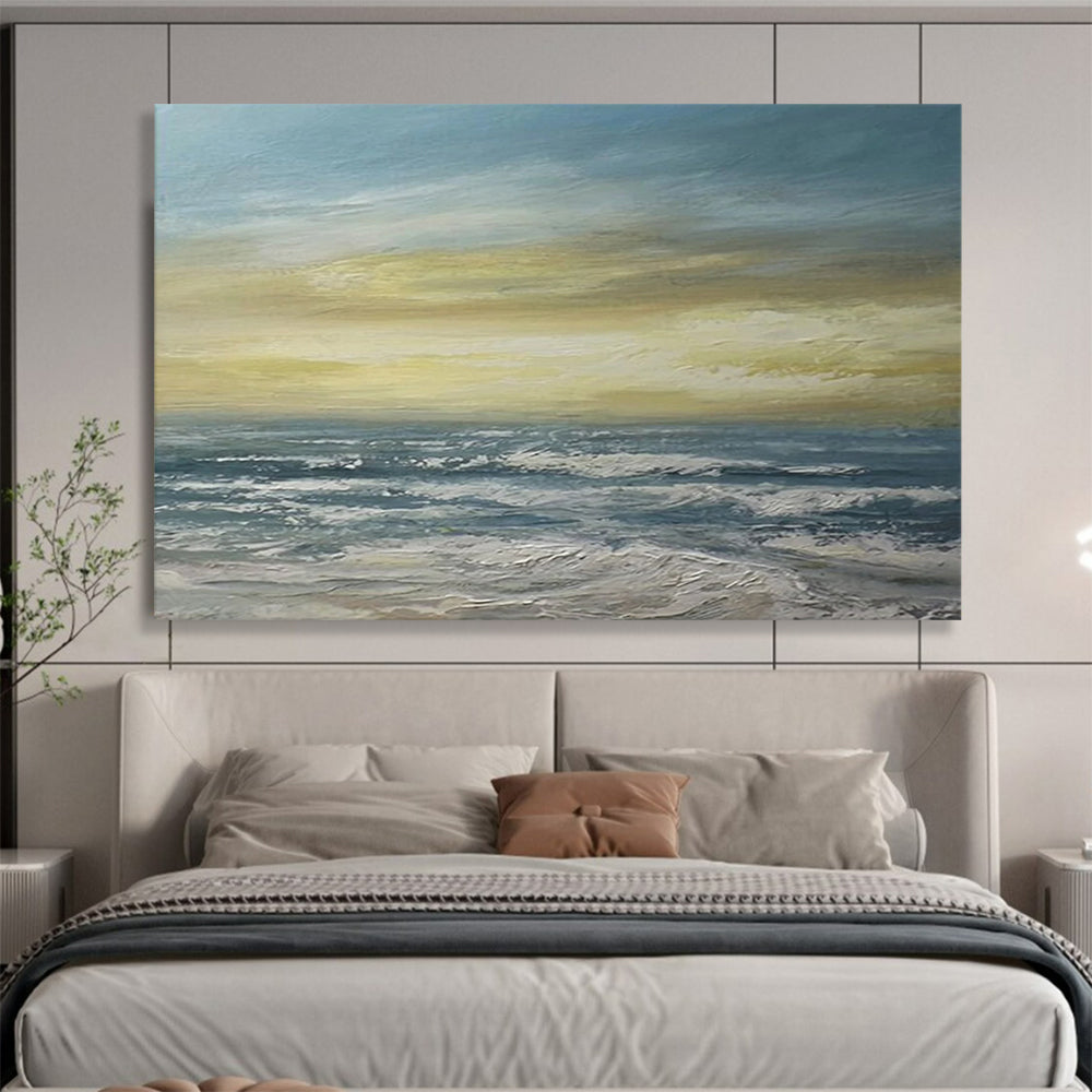 Golden Sunset Seascape - Warm Dining Room Centerpiece DLZ033