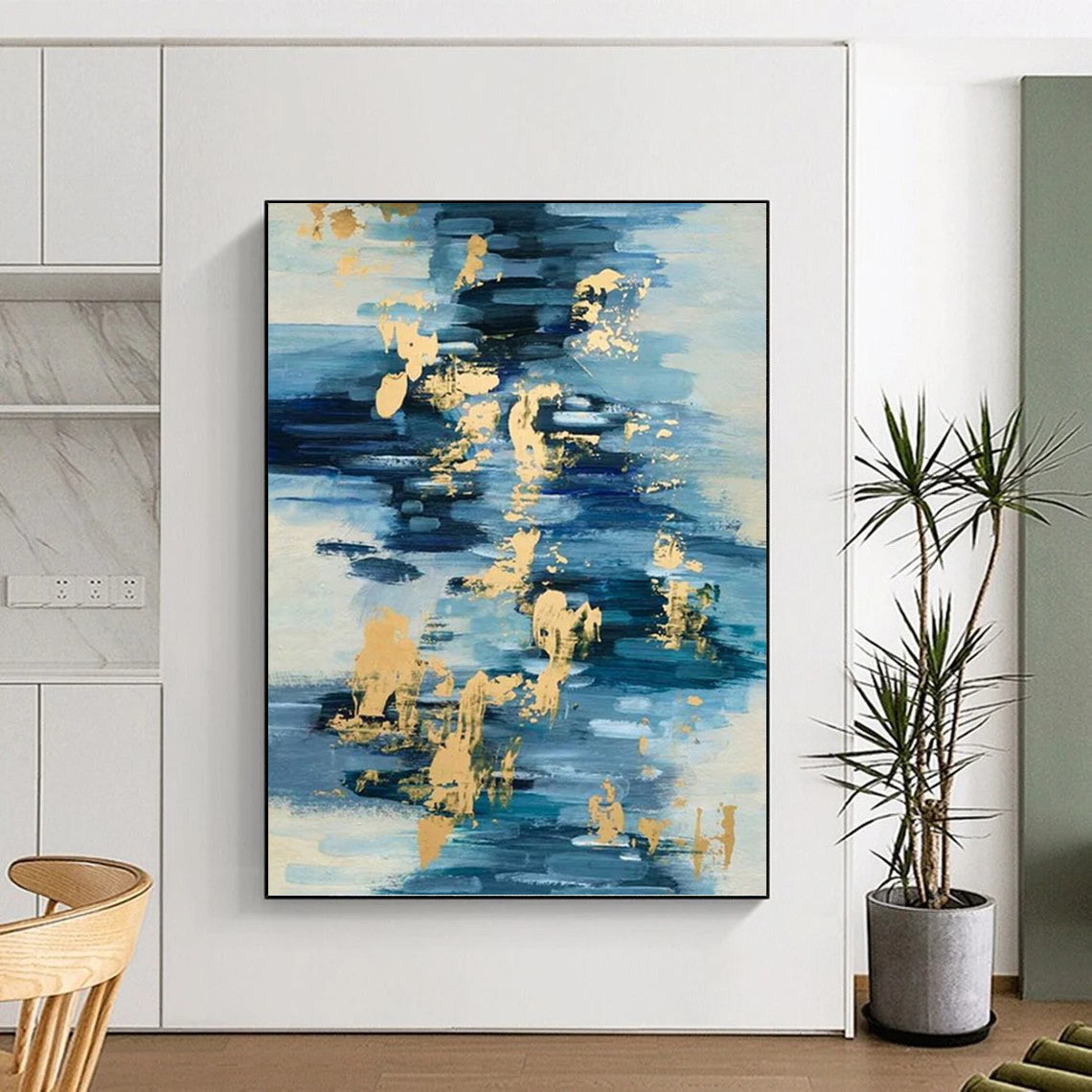 Bold Textured Abstract Artwork for Office & Bar DKH0931
