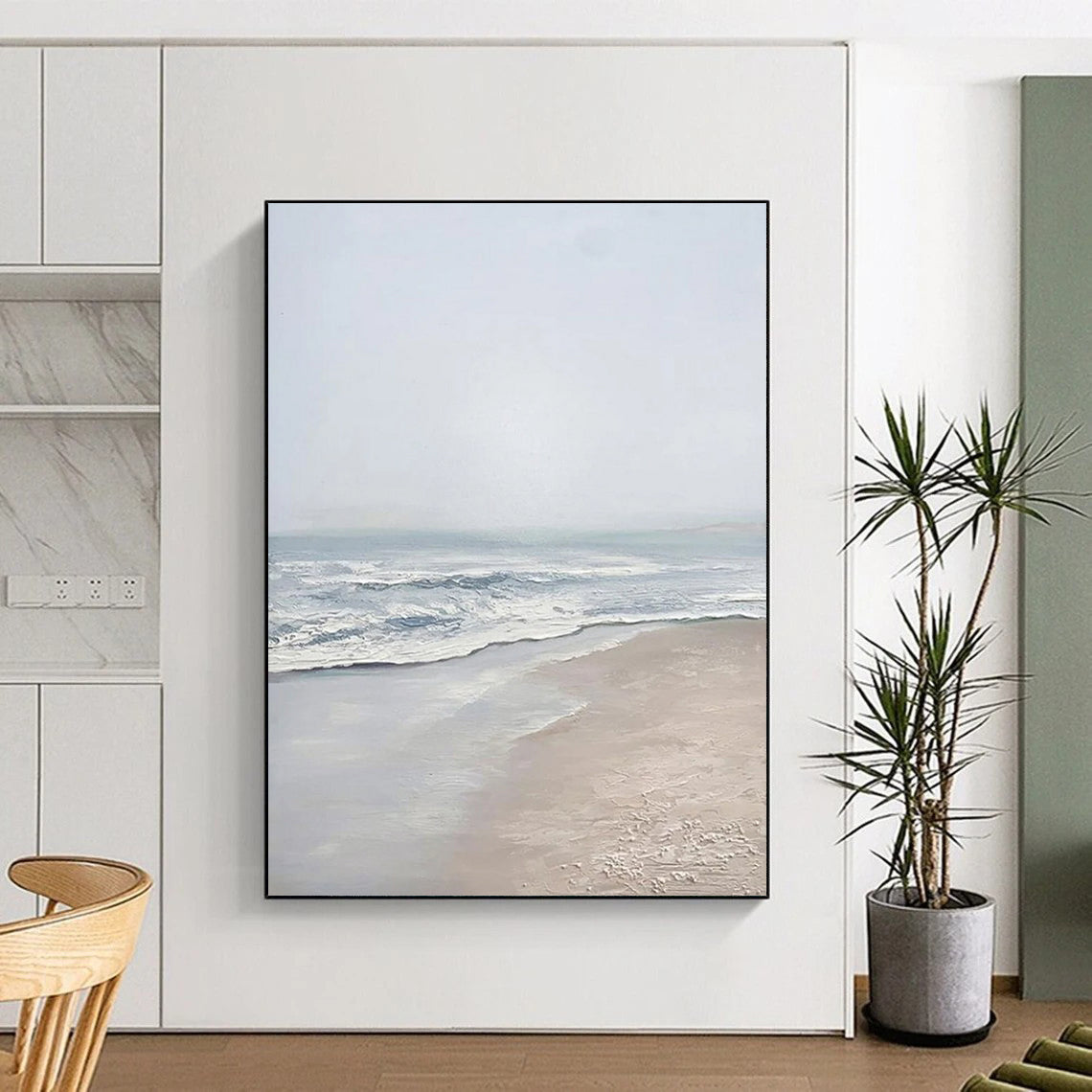 Large Custom Abstract Paintings: Textured Styles for Office & Hallway DTP310