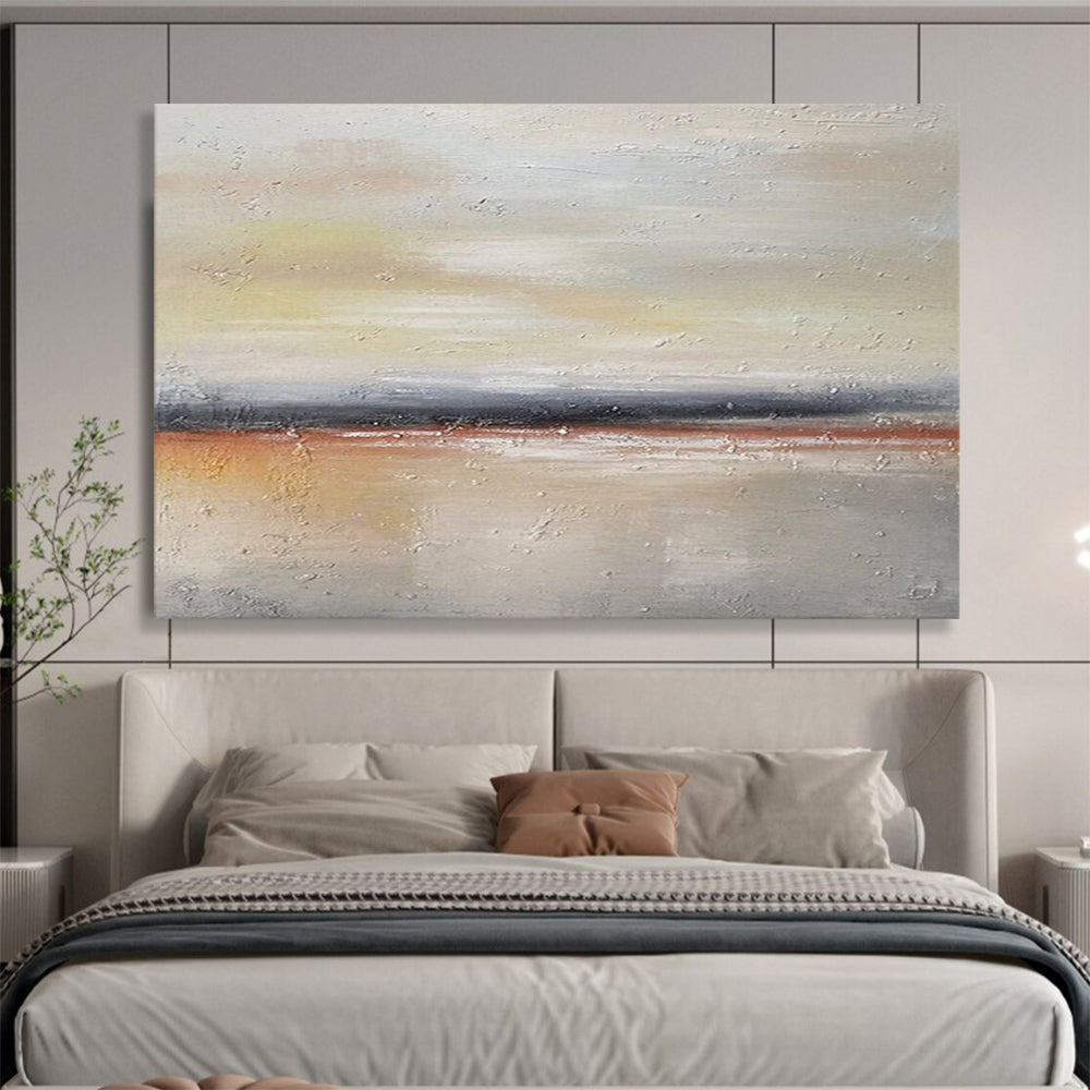Warm Tones Abstract Landscape - Cozy Living Room Charm DLZ019