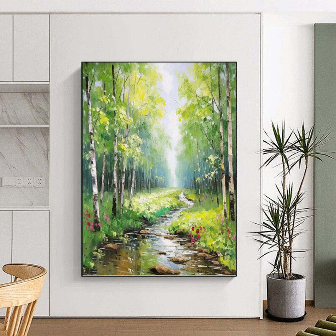 Mesmerizing Hand - Painted Textured Abstract Art for Office & Dining Room DKH1266