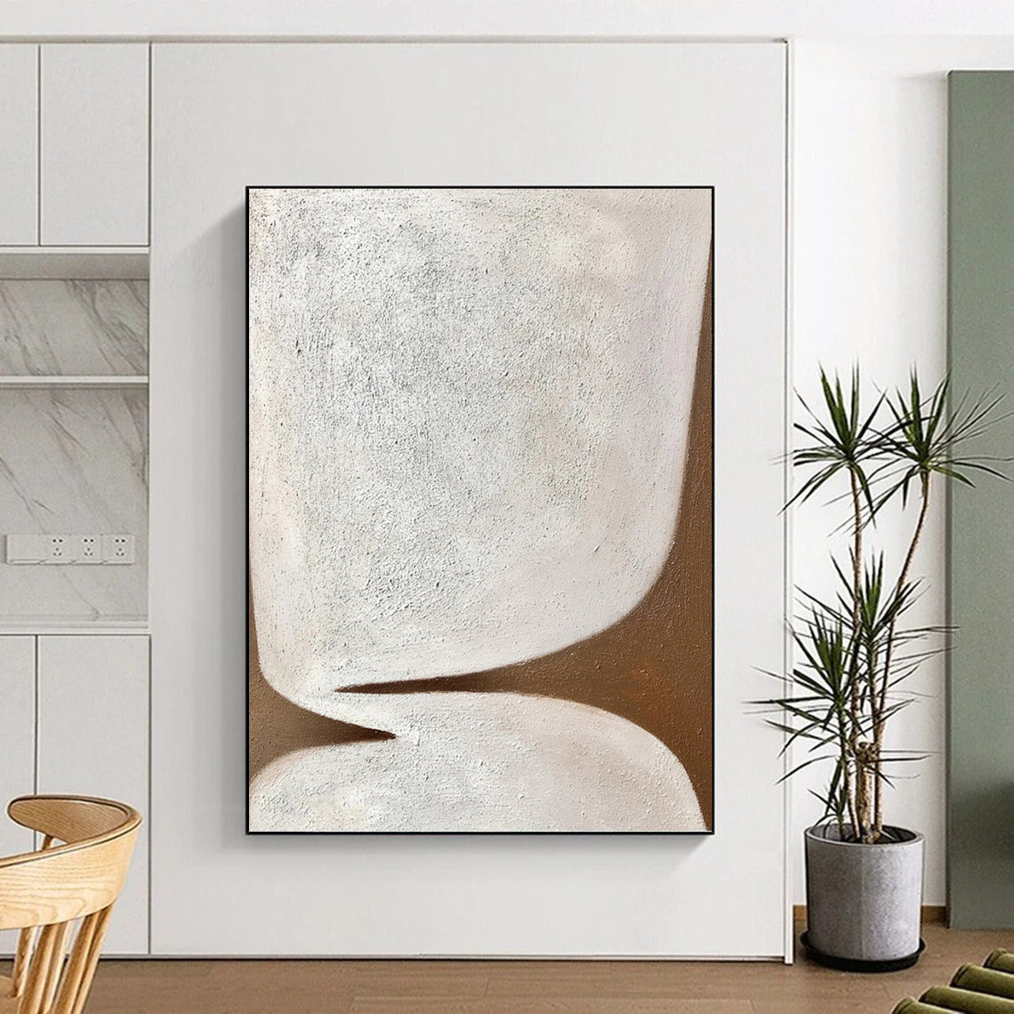 Enormous Hand - Painted Textured Abstract Painting for Living Room & Office DKH1179