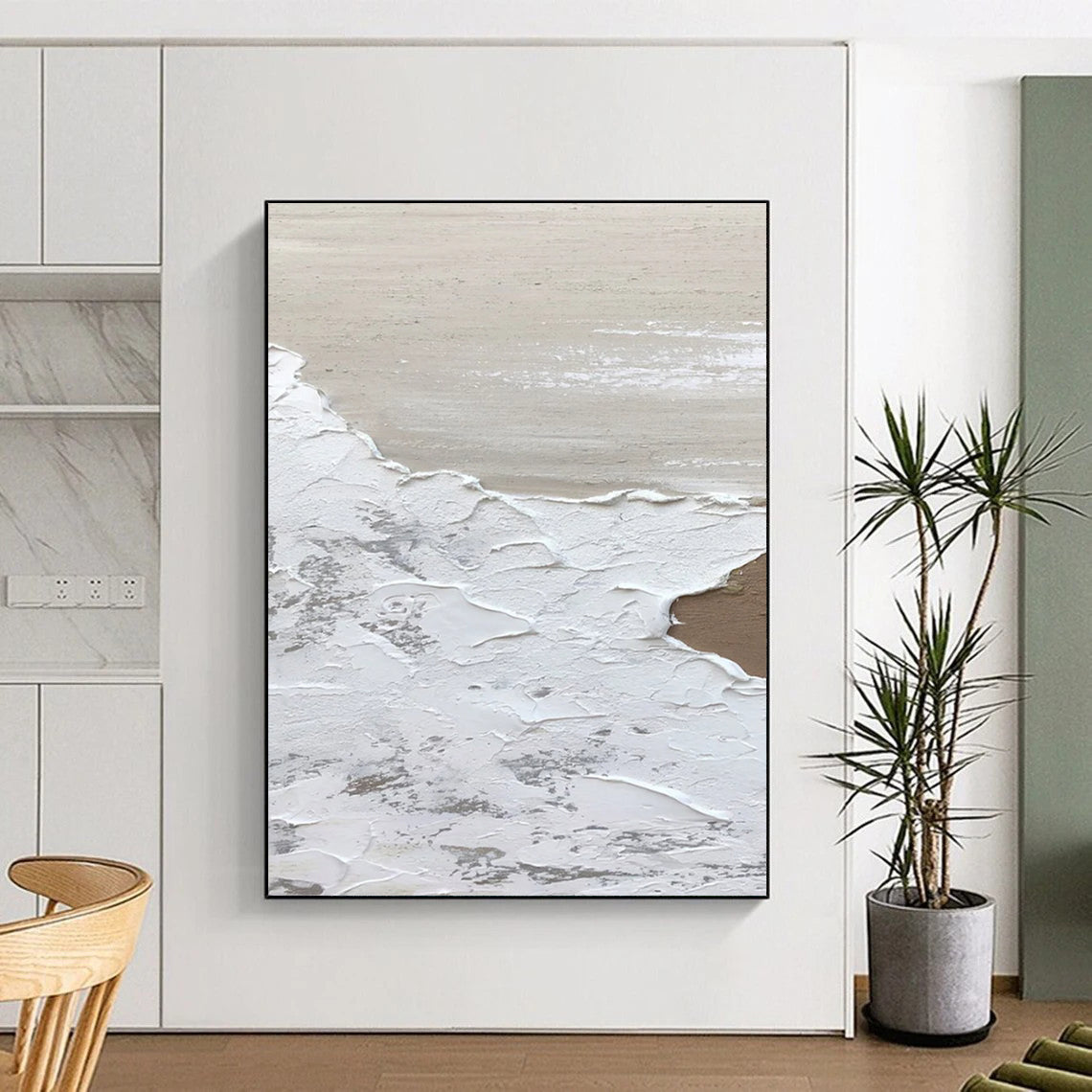 Large Custom Abstract Artworks with Textured Styles for Hotel & Entryway DTP374