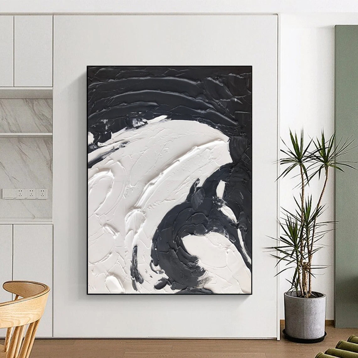 Handmade Large-Scale Abstract Artworks for Dining Room & Bar DTP393
