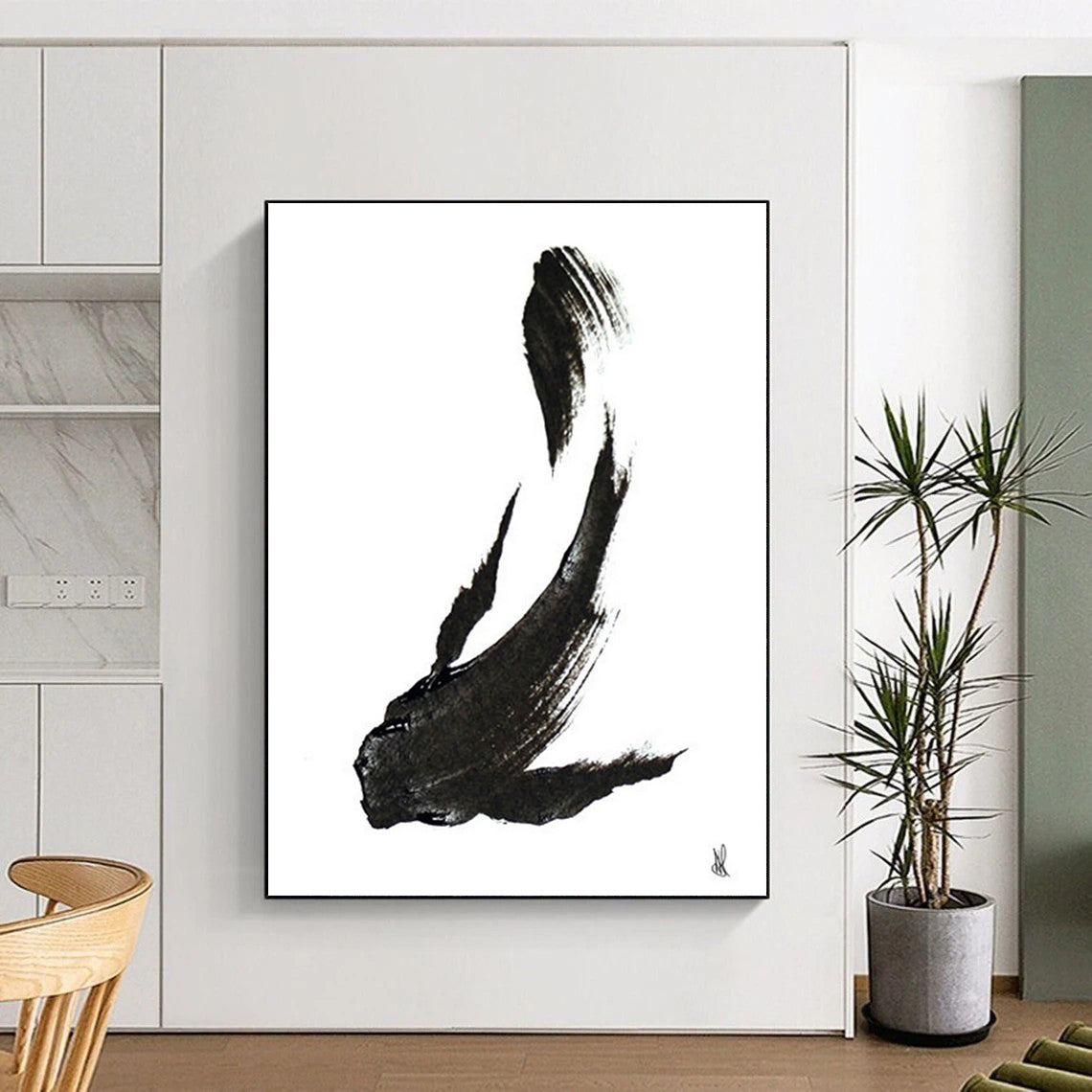 Hand-Painted Large-Scale Abstract Paintings: Textures for Elegance DTP181