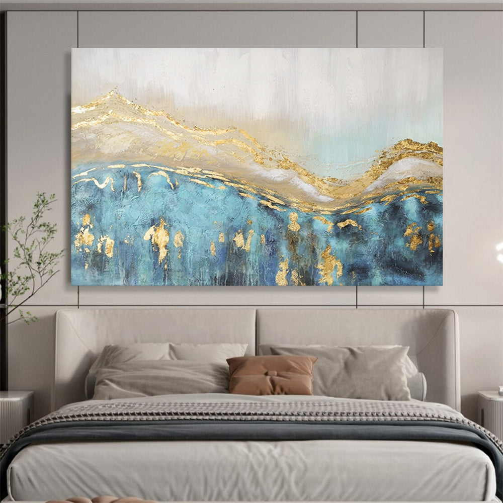 Immense Hand - Painted Textured Abstract Wall Mural for Artistic Focal Points DKH733