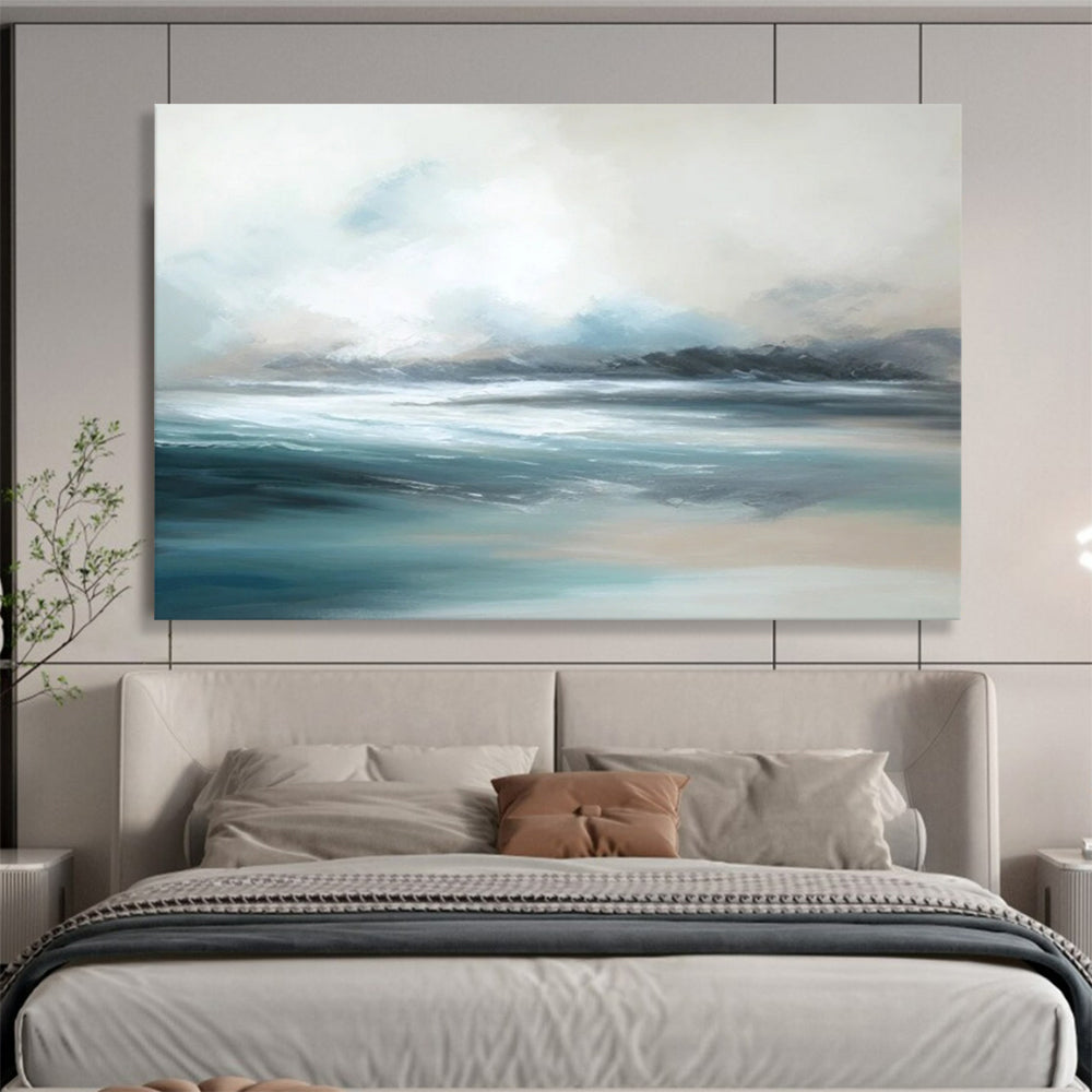 Soft Ocean Horizon - Dreamy Bathroom Oasis DLZ047