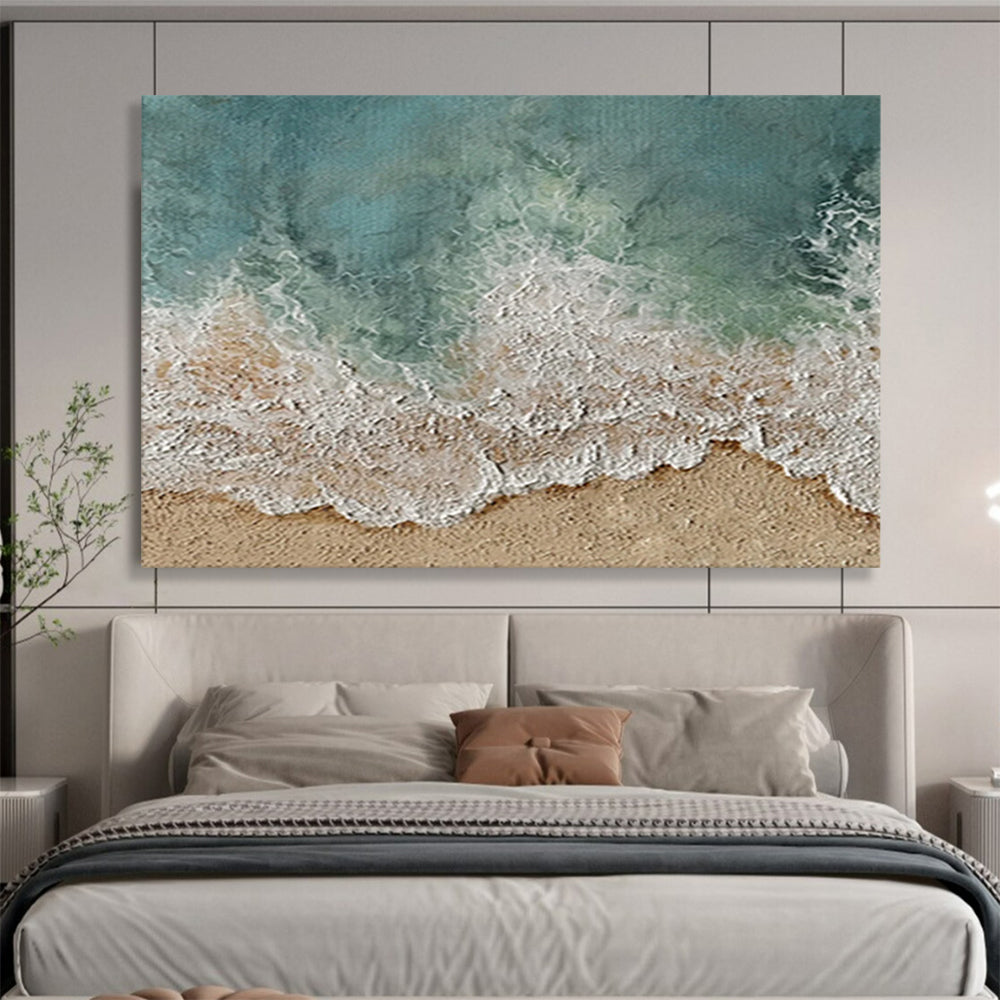 Aerial Beach View - Coastal Living Room or Bedroom Art DLZ252