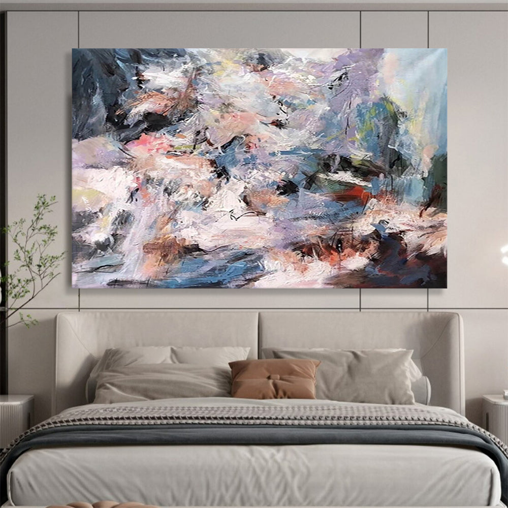 Color - Blended Abstract: A Vivid Centerpiece for Modern Interiors DLZ151