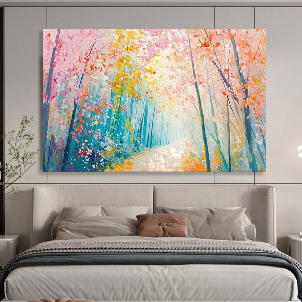Immense Original Hand - Applied Textured Abstract Wall Mural for Captivating Focal Points DKH814