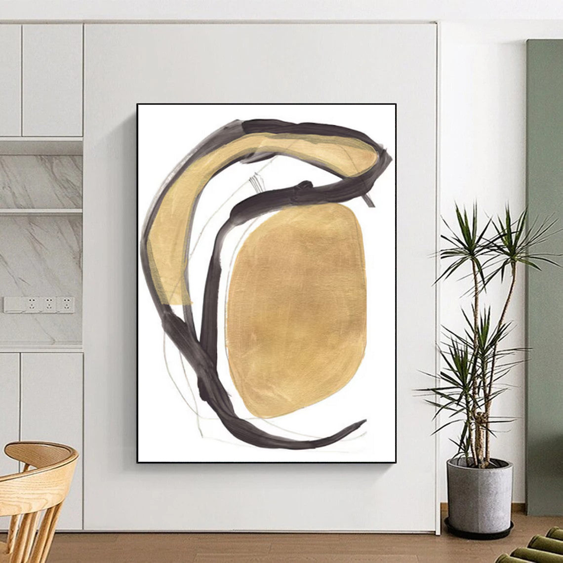 Handmade Large Abstract Paintings: Textured Wonders for Hallway & Entryway DTP223