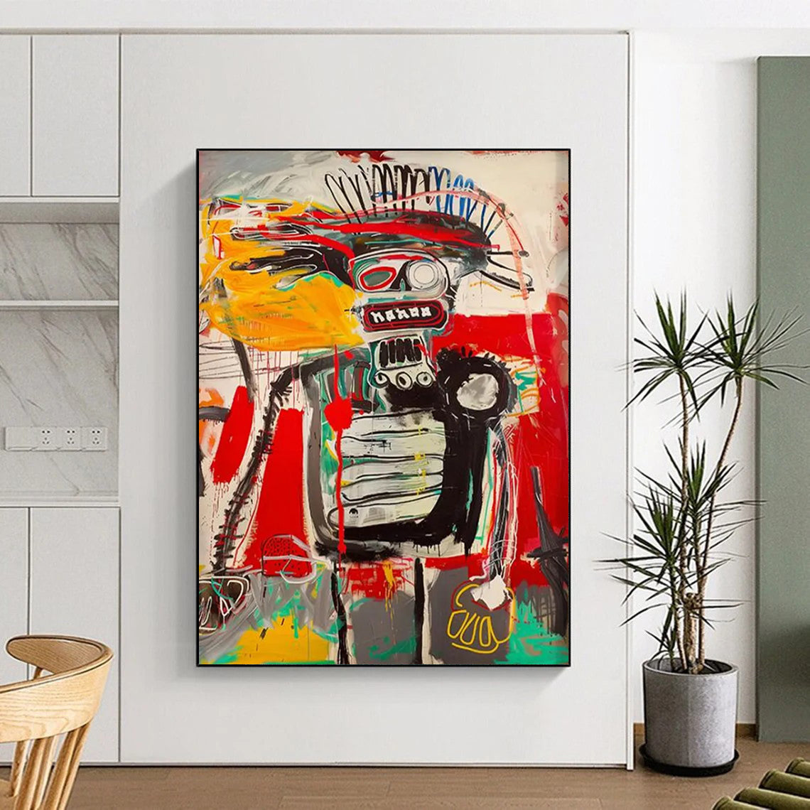 Oceanic Odyssey: Titanic Hand - Painted Custom Abstract Canvas for Bedroom and Entryway DTP094