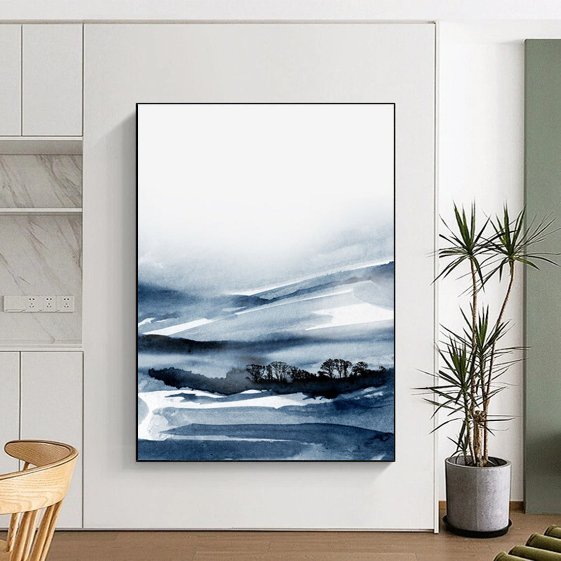 Custom Handmade Abstract Art: Big Sizes, Textured Wonders for Dining Room & Entryway DTP231