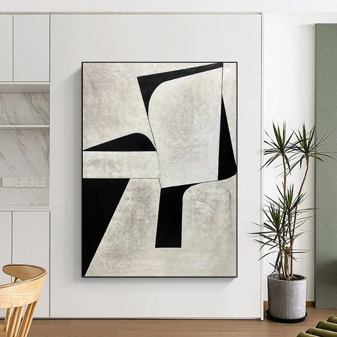 Designer - Driven Hand - Painted Textured Canvas Art for Dining Room & Hotel Lobby DKH1128