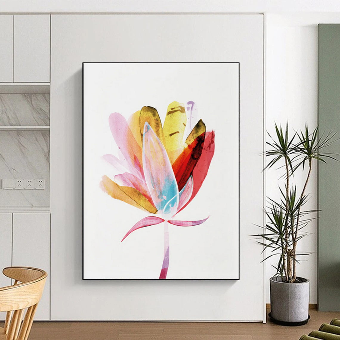 Large Custom Hand-Painted Abstract Paintings: Textures for a Luxurious Feel DTP215