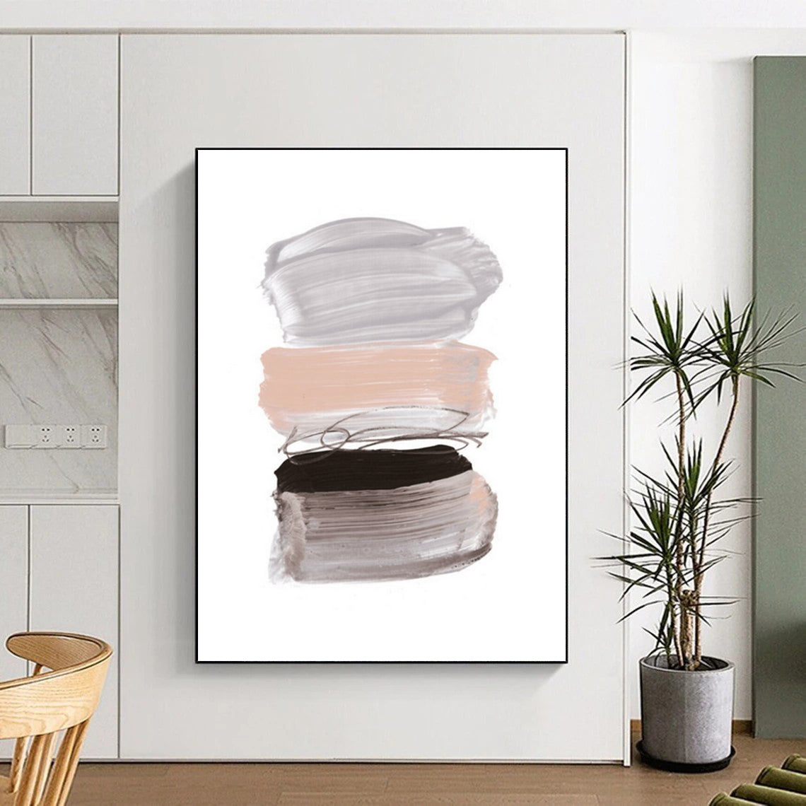 Custom Abstract Art: Big Sizes, Handmade Textures for Your Home DTP184