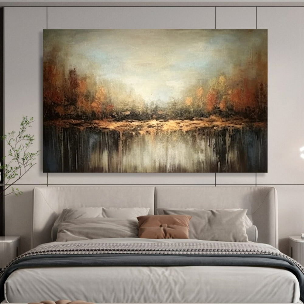 Misty Forest Reflection - Enchanting Living Room Escape DLZ060