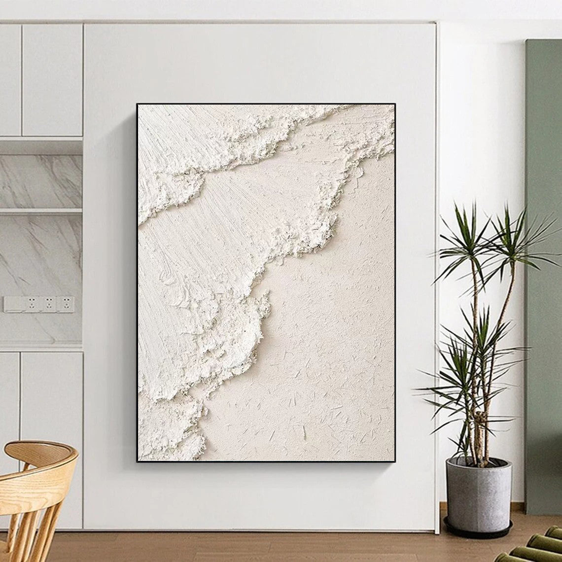 Titanic - Sized Hand - Painted Custom Abstract Painting (with Lush Textures), for Office and Dining Room DKH1492