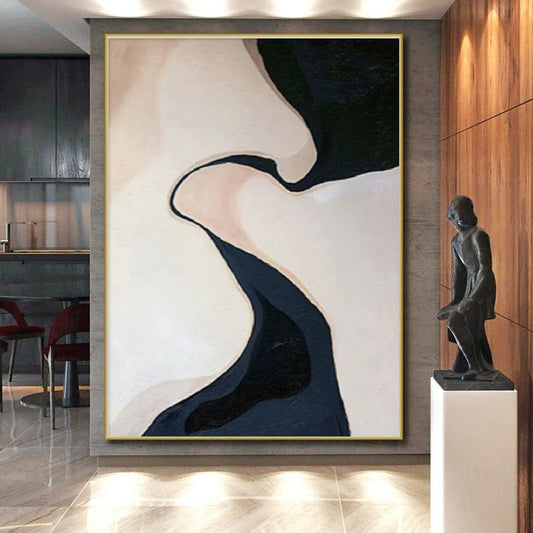 Giant Hand-Painted Abstract Art for Master Bedroom Feature Wall LargeART0664