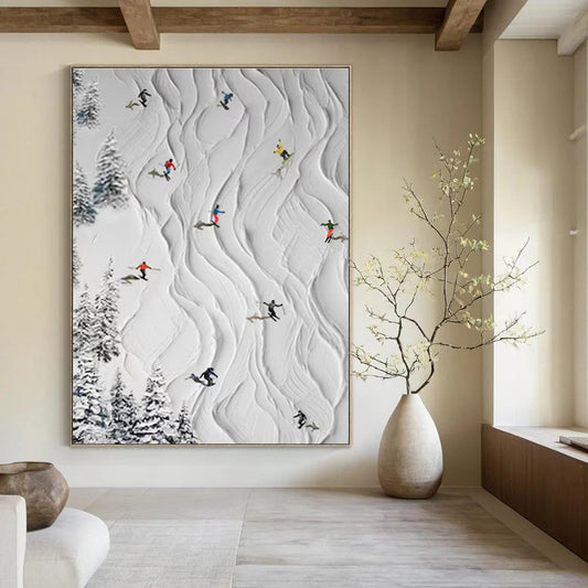 Hand-Painted Personalized Abstract Painting for Bedroom & Hotel Executive Suites