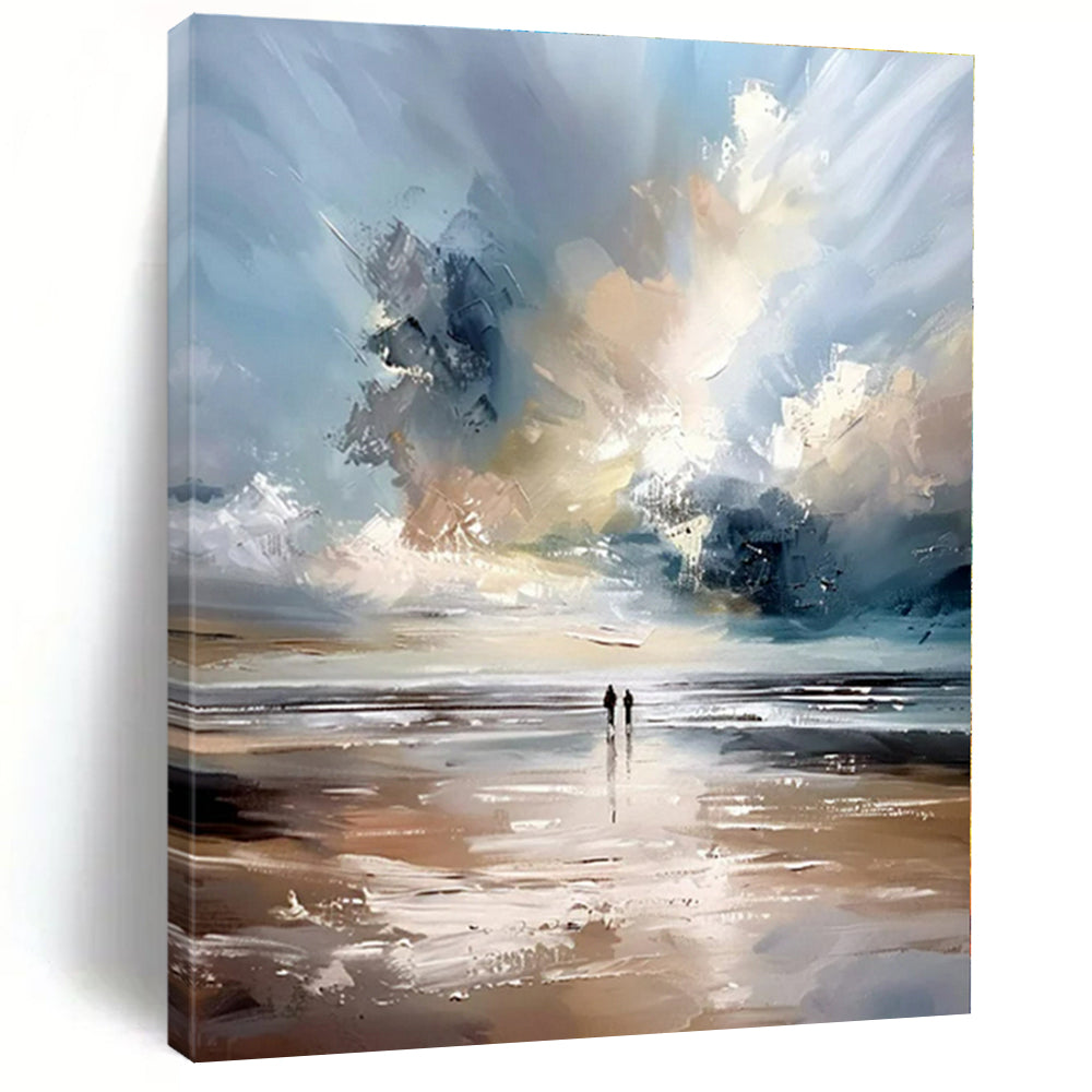 Hand-Painted Personalized Abstract Art for Dining Room and Entryway