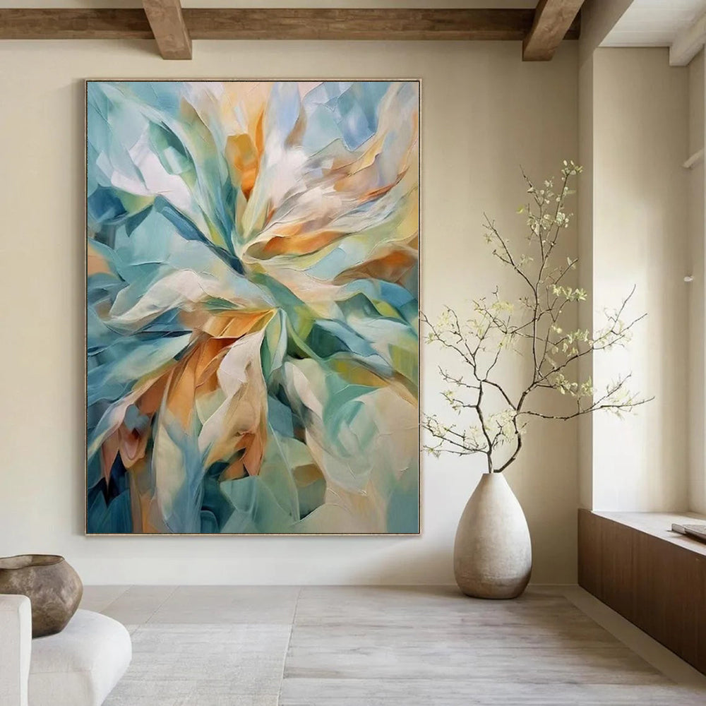 Giant Abstract Wall Art for Attic Studio Spaces - Made to Order Oil on Linen