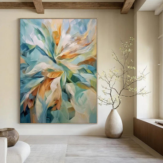 Giant Abstract Wall Art for Attic Studio Spaces - Made to Order Oil on Linen