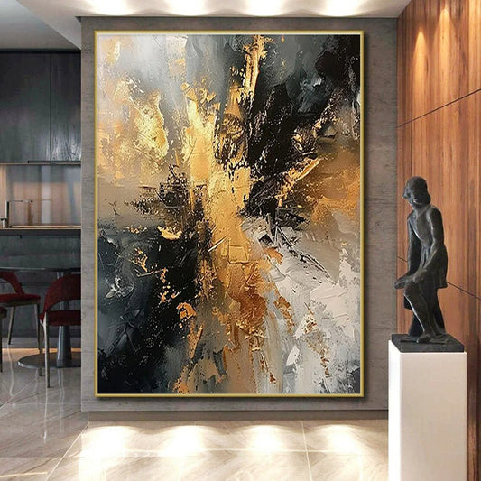 Large-Scale Modern Abstract Wall Decor for Senior Living Facility Common Areas