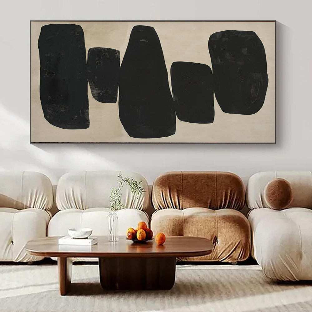 Colossal Hand-Painted Modern Abstract Art for University Lecture Hall Auditoriums