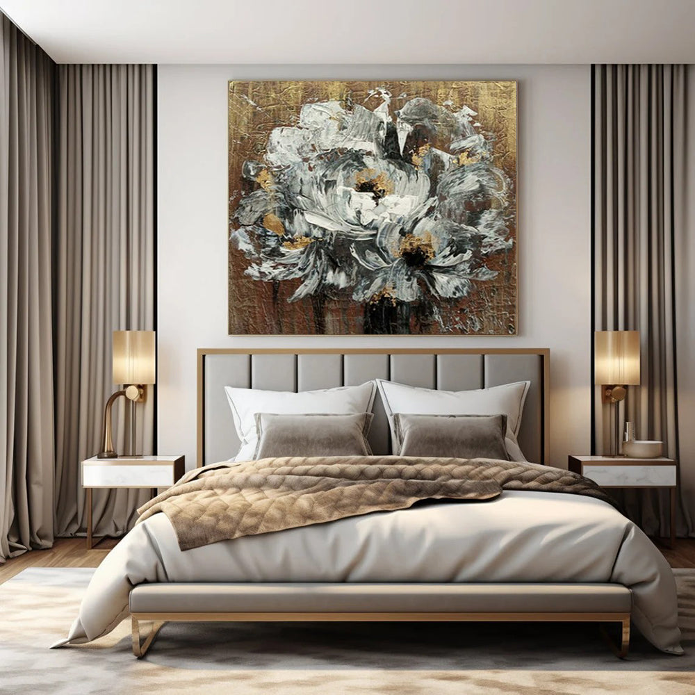 Seascape-Inspired Hand-Painted Abstract Art for Coastal Dining Rooms