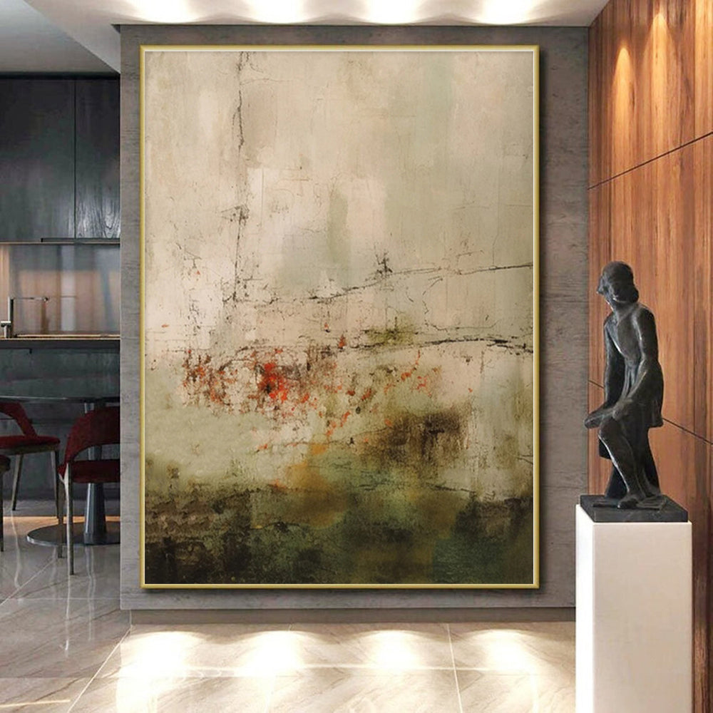 Custom Giant Hand-Painted Abstract Painting for Master Bedroom Retreat Wall LargeART0574