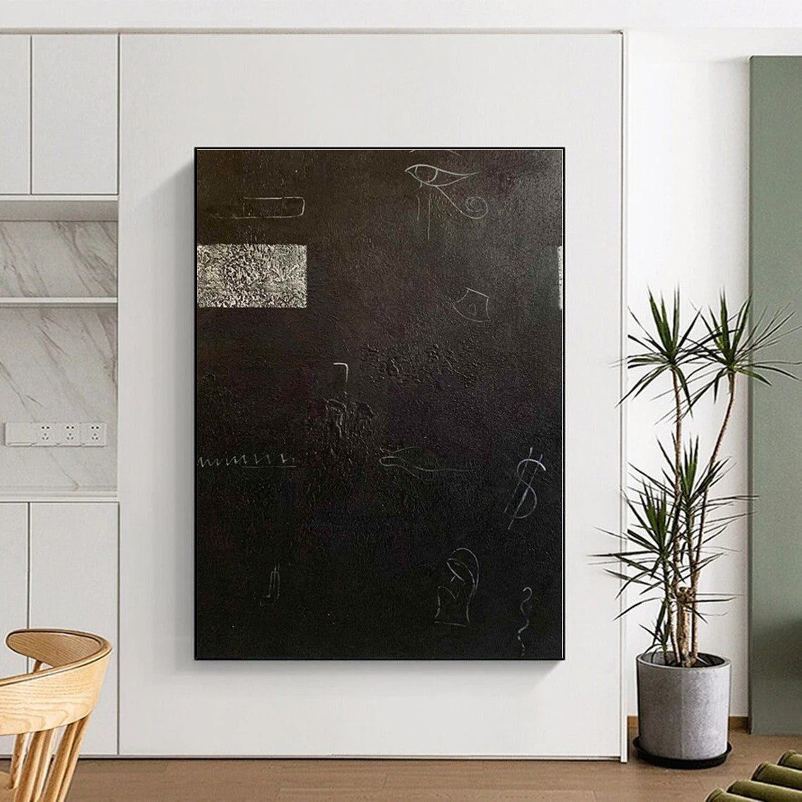 Staggering Custom Abstract Painting for Home Bar and Lounge Feature Wall